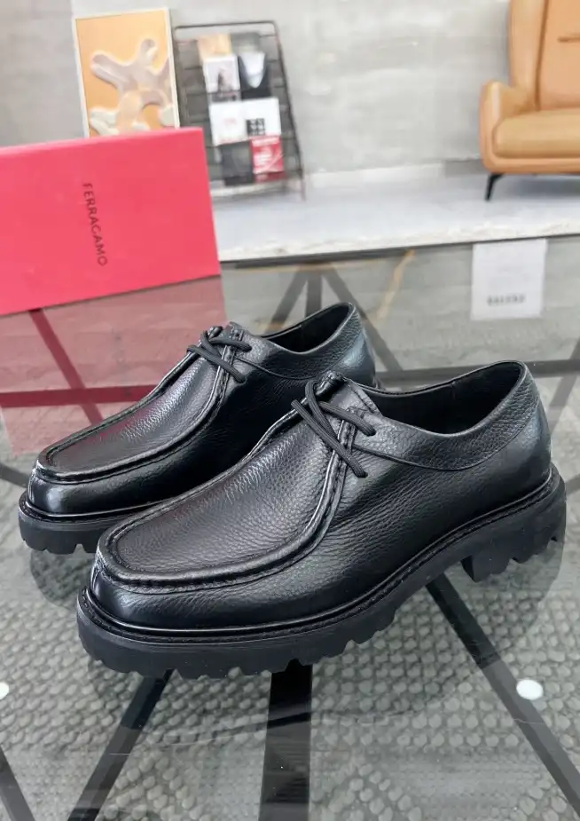 hype Ferragamo Leather Shoes