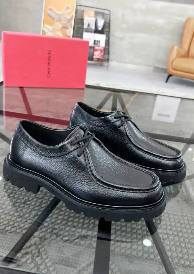 hype Ferragamo Leather Shoes