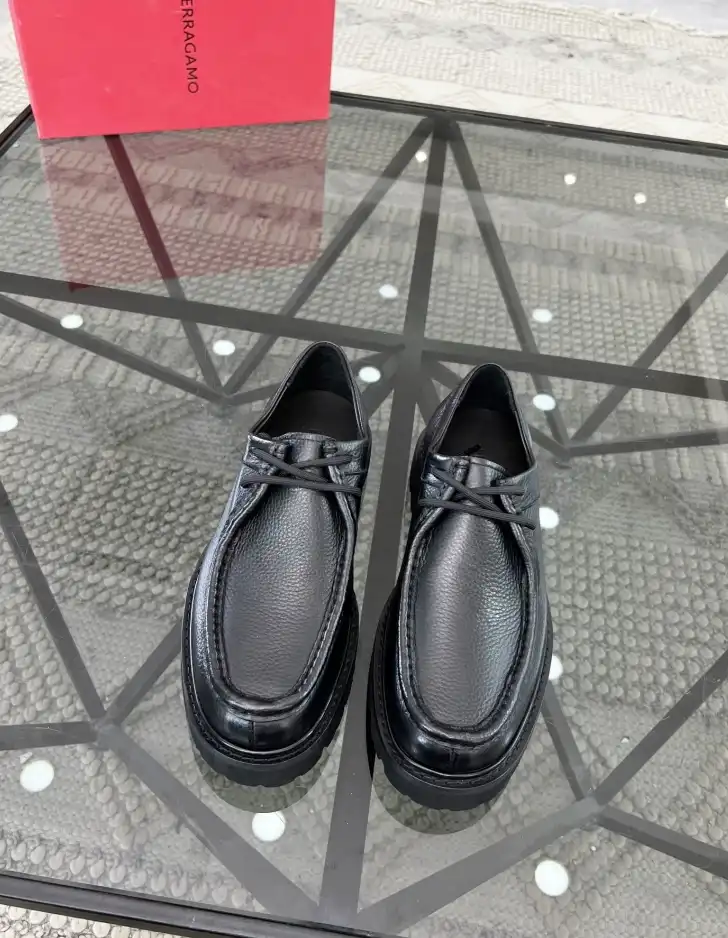 hype Ferragamo Leather Shoes