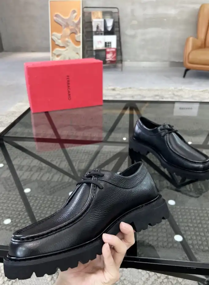 hype Ferragamo Leather Shoes