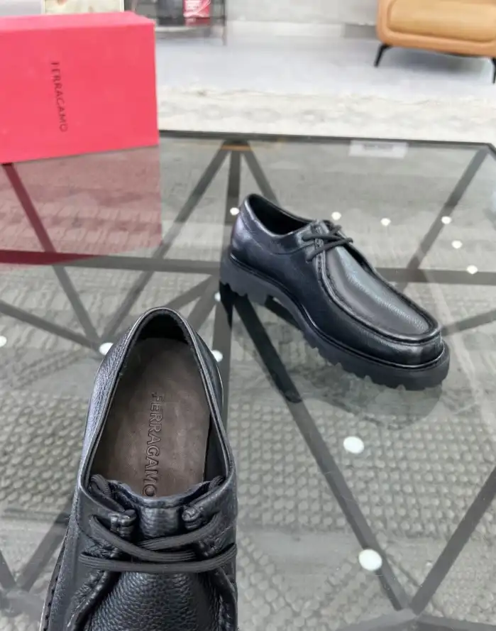 hype Ferragamo Leather Shoes