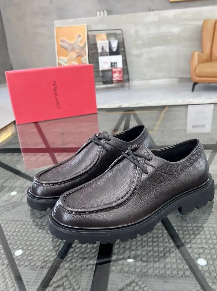 hype Ferragamo Leather Shoes