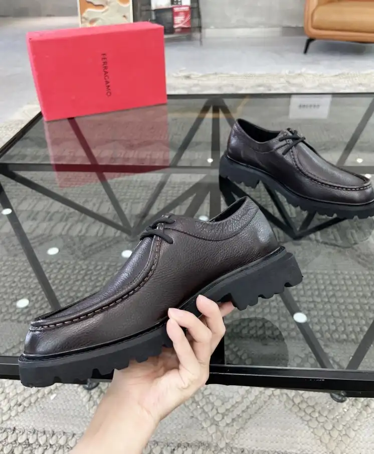 hype Ferragamo Leather Shoes