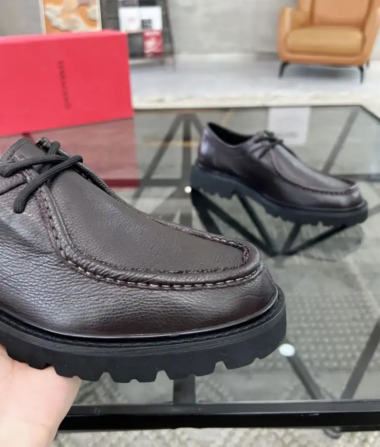 hype Ferragamo Leather Shoes