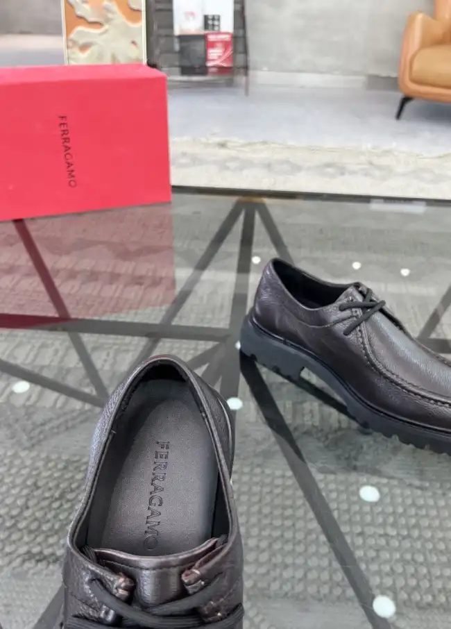 hype Ferragamo Leather Shoes