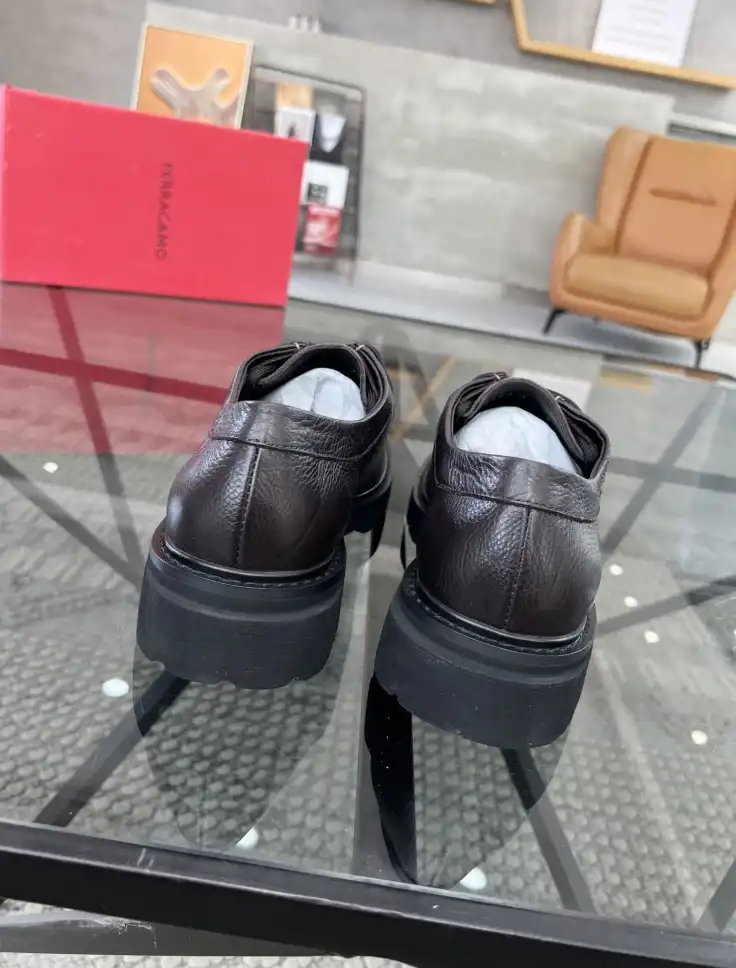 hype Ferragamo Leather Shoes