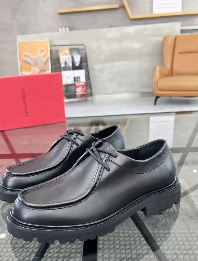 hype Ferragamo Leather Shoes