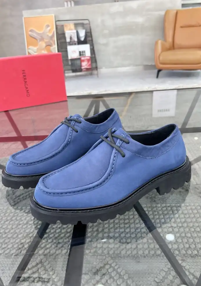 hype Ferragamo Leather Shoes