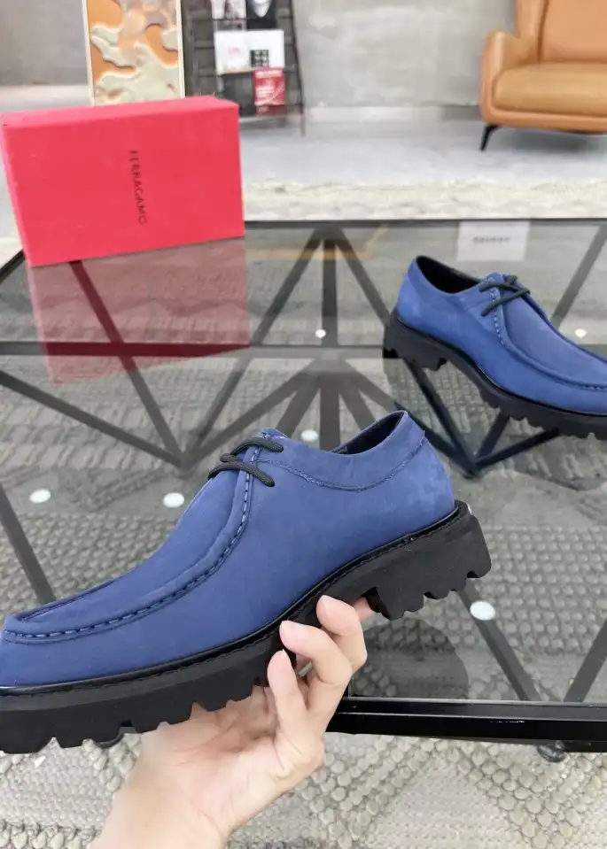 hype Ferragamo Leather Shoes