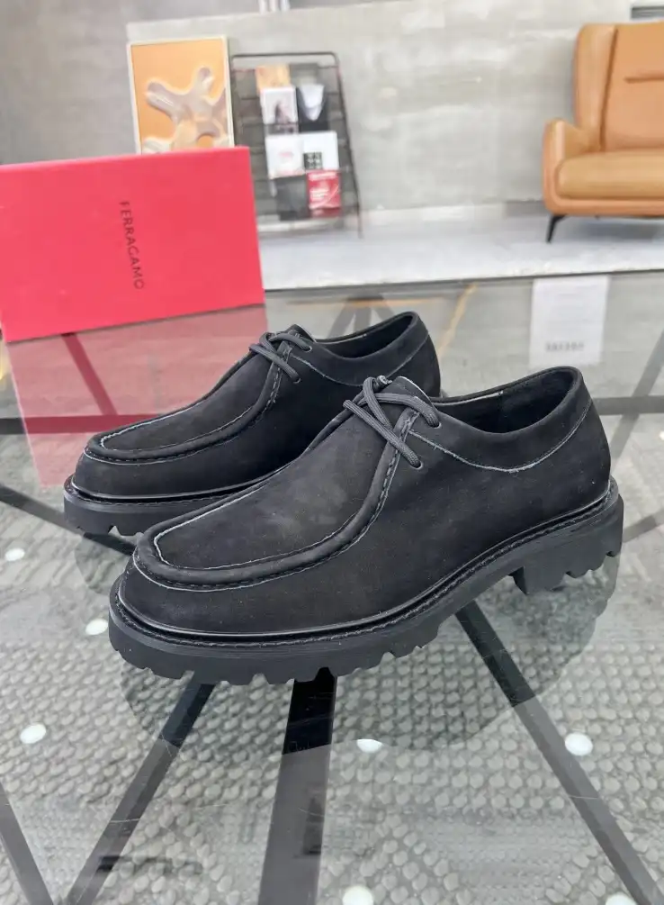 hype Ferragamo Leather Shoes