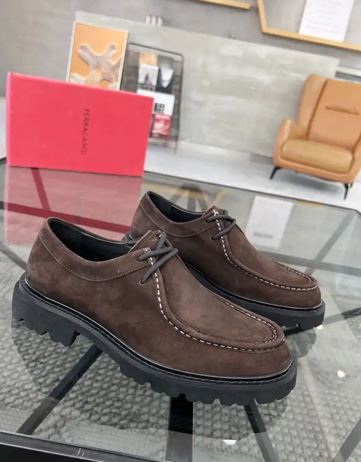 hype Ferragamo Leather Shoes