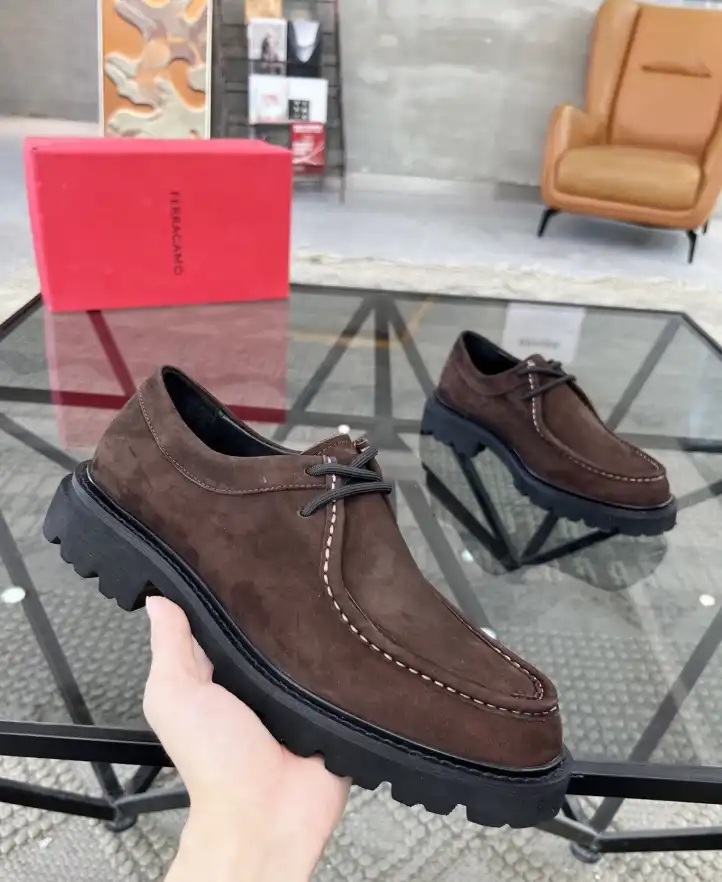 hype Ferragamo Leather Shoes