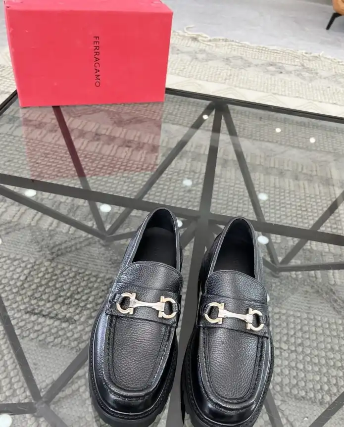 hype Ferragamo Leather Shoes