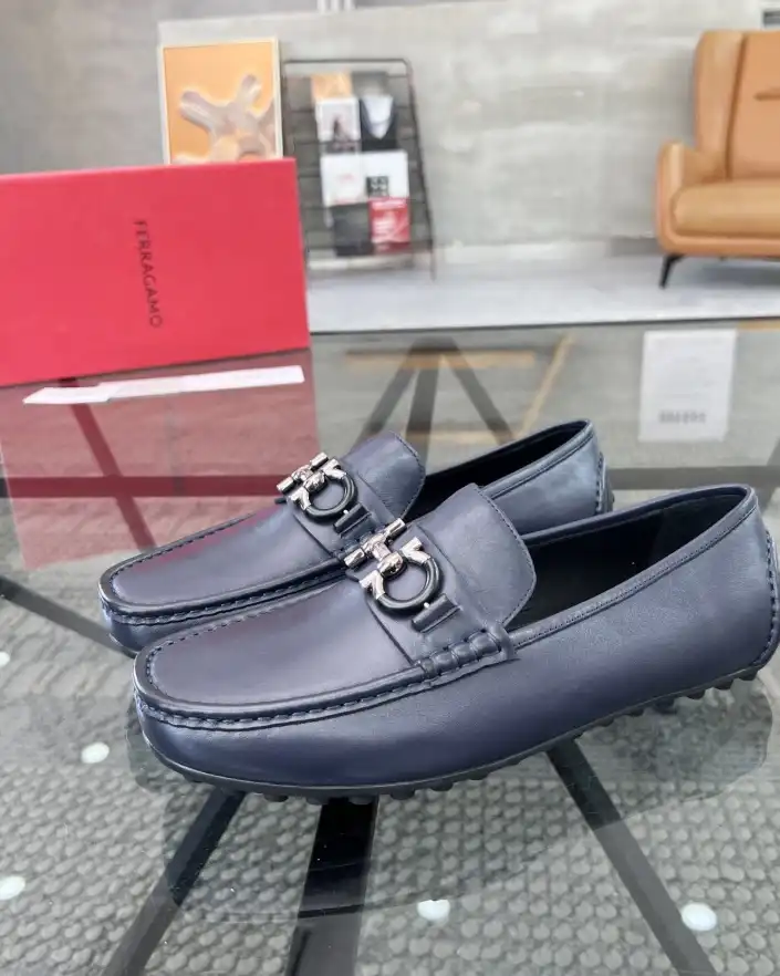 hype Ferragamo Leather Shoes