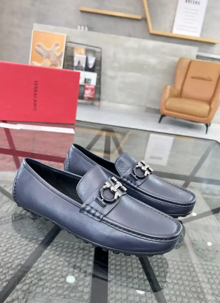 hype Ferragamo Leather Shoes