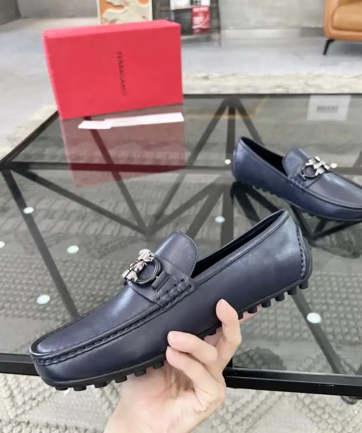 hype Ferragamo Leather Shoes