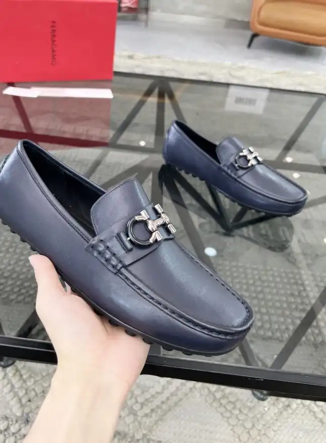 hype Ferragamo Leather Shoes