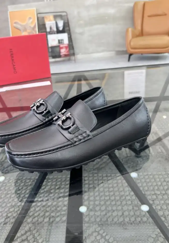 hype Ferragamo Leather Shoes