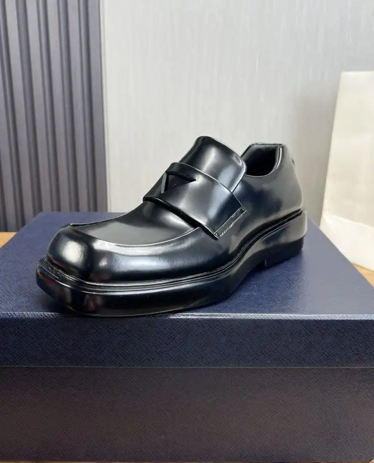 hype Prada Leather Shoes