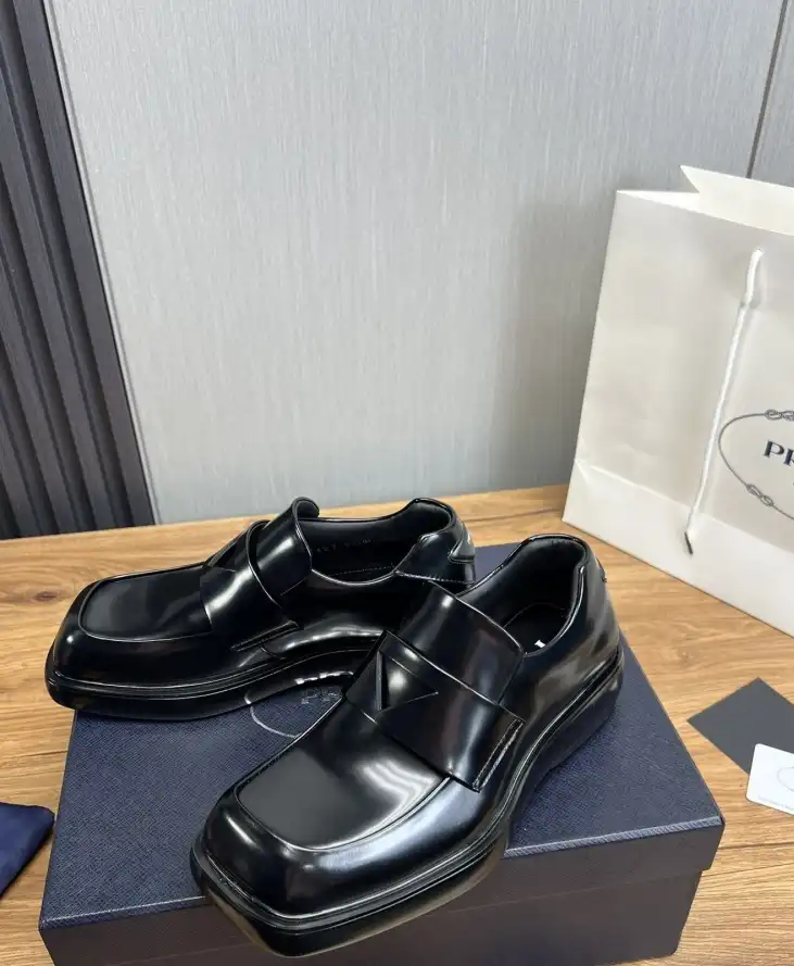 hype Prada Leather Shoes