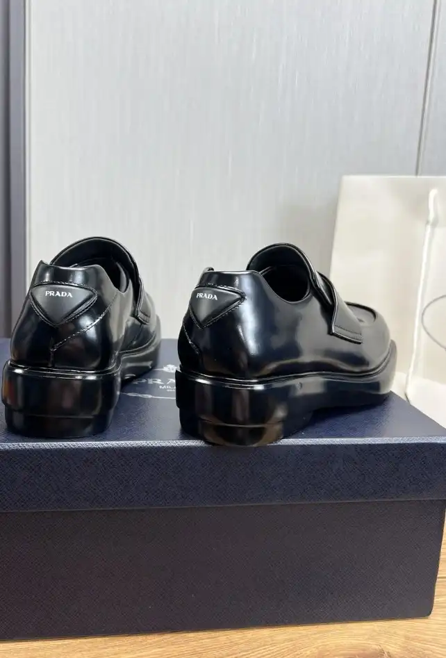 hype Prada Leather Shoes