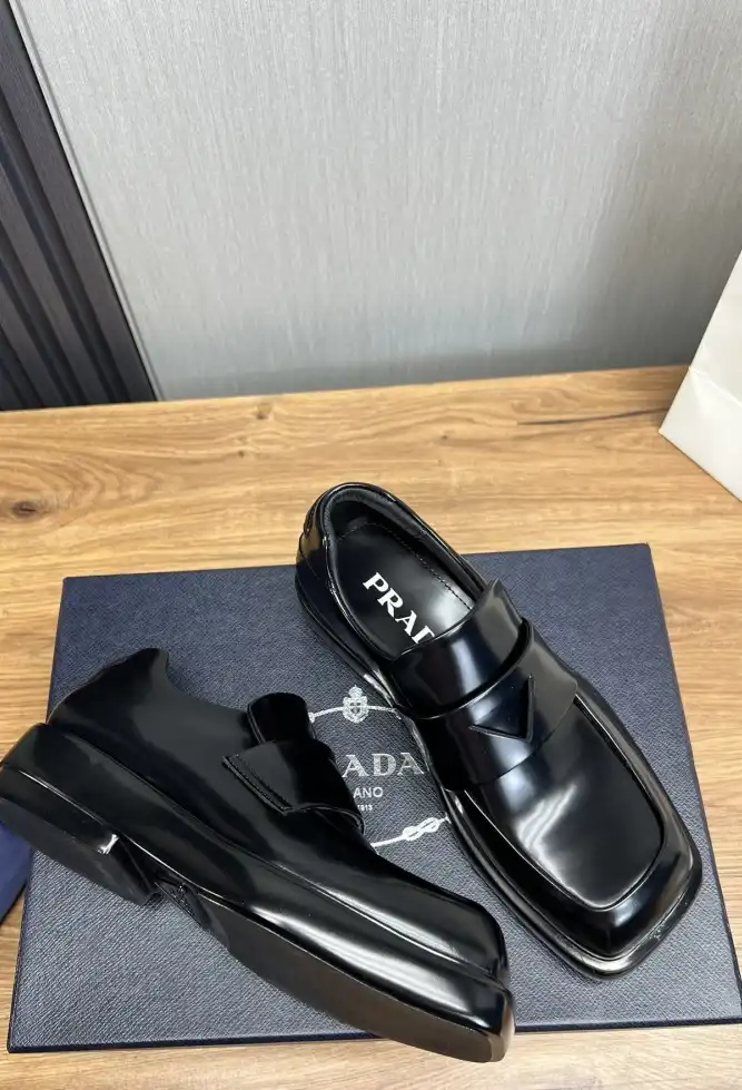 hype Prada Leather Shoes