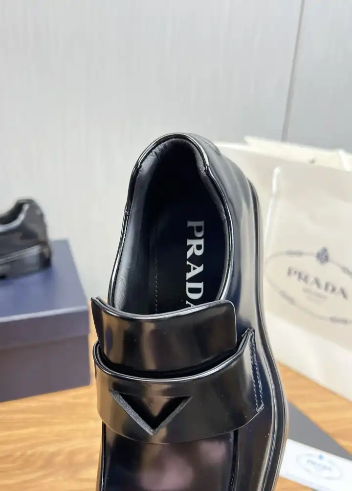 hype Prada Leather Shoes