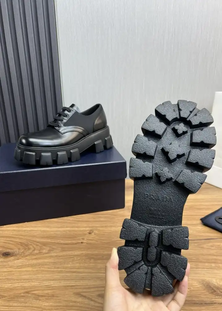 hype Prada Leather Shoes