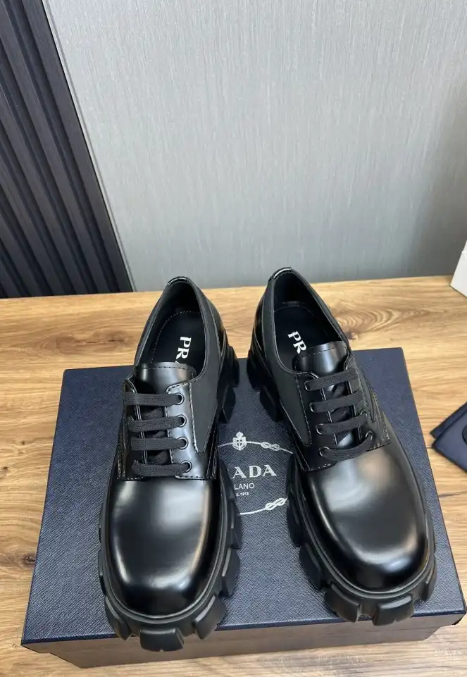 hype Prada Leather Shoes