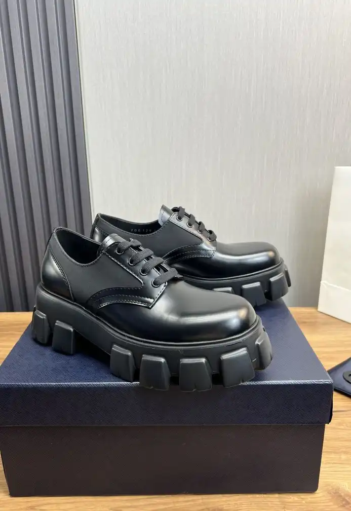 hype Prada Leather Shoes