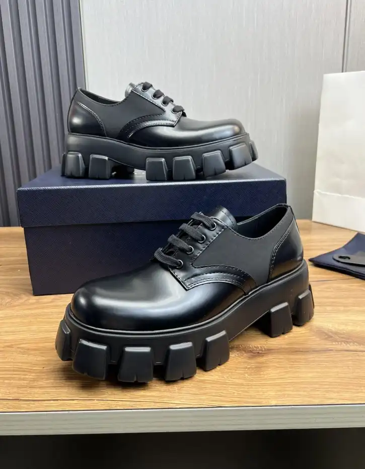 hype Prada Leather Shoes