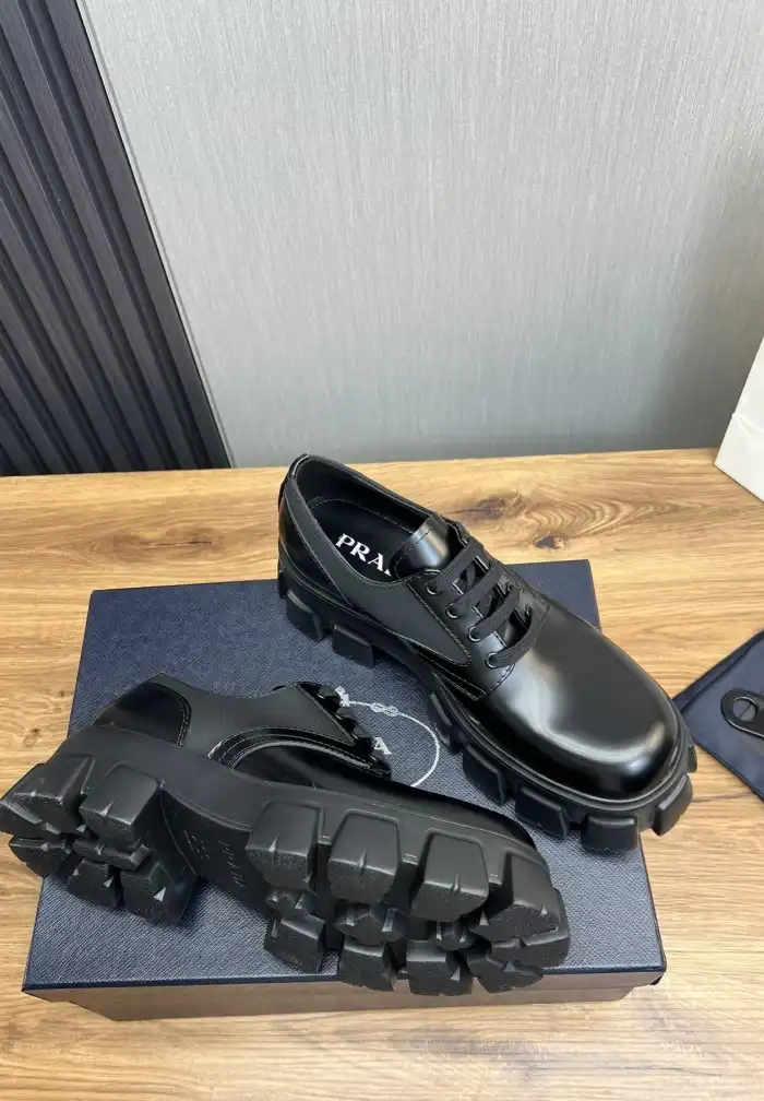 hype Prada Leather Shoes