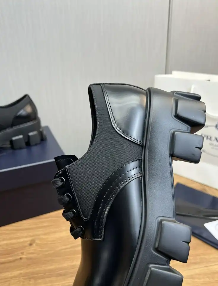 hype Prada Leather Shoes