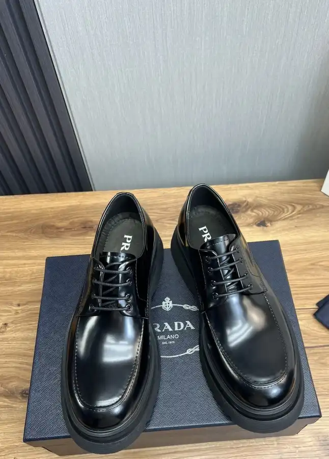 hype Prada Leather Shoes