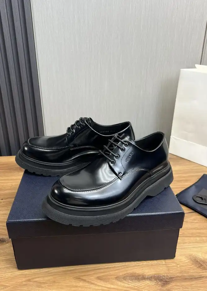 hype Prada Leather Shoes