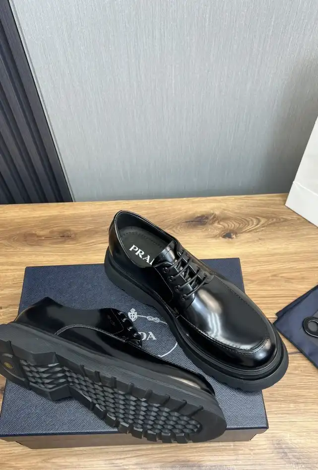 hype Prada Leather Shoes