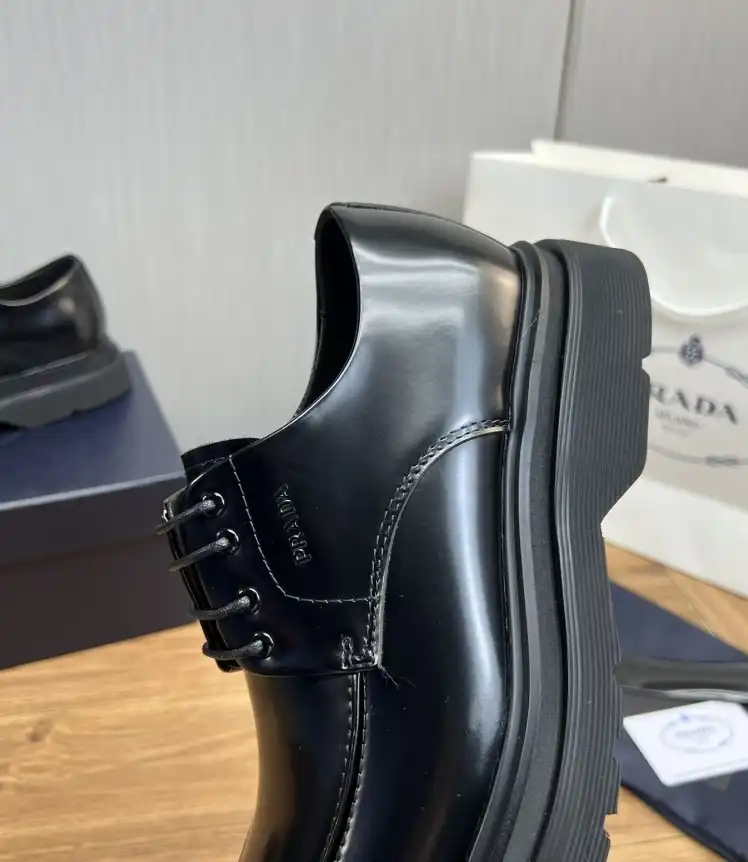 hype Prada Leather Shoes