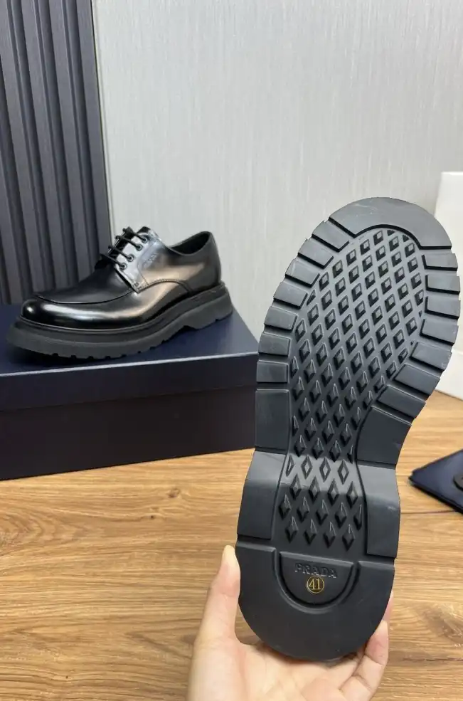 hype Prada Leather Shoes