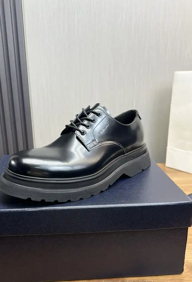 hype Prada Leather Shoes