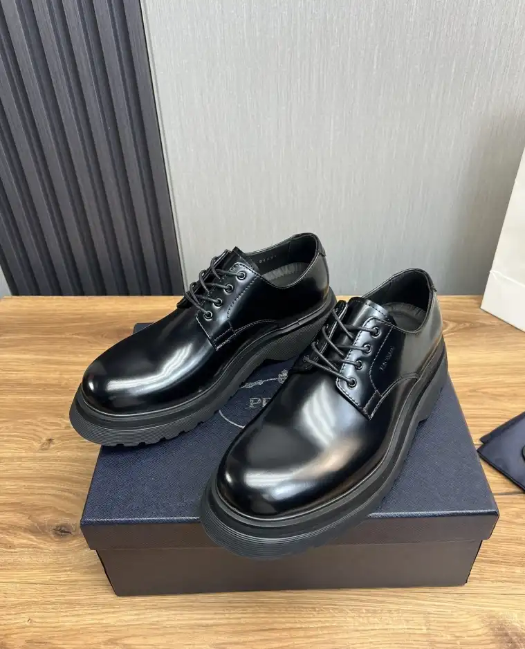 hype Prada Leather Shoes