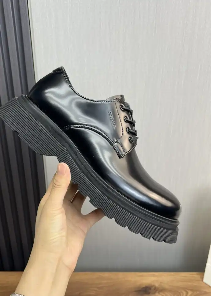 hype Prada Leather Shoes