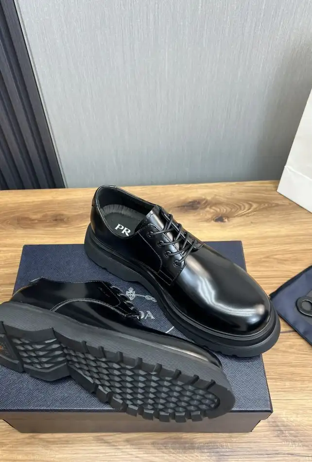 hype Prada Leather Shoes