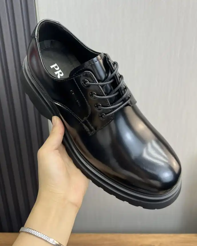 hype Prada Leather Shoes