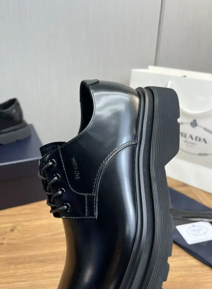 hype Prada Leather Shoes