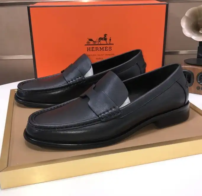 hype Hermes Leather Shoes