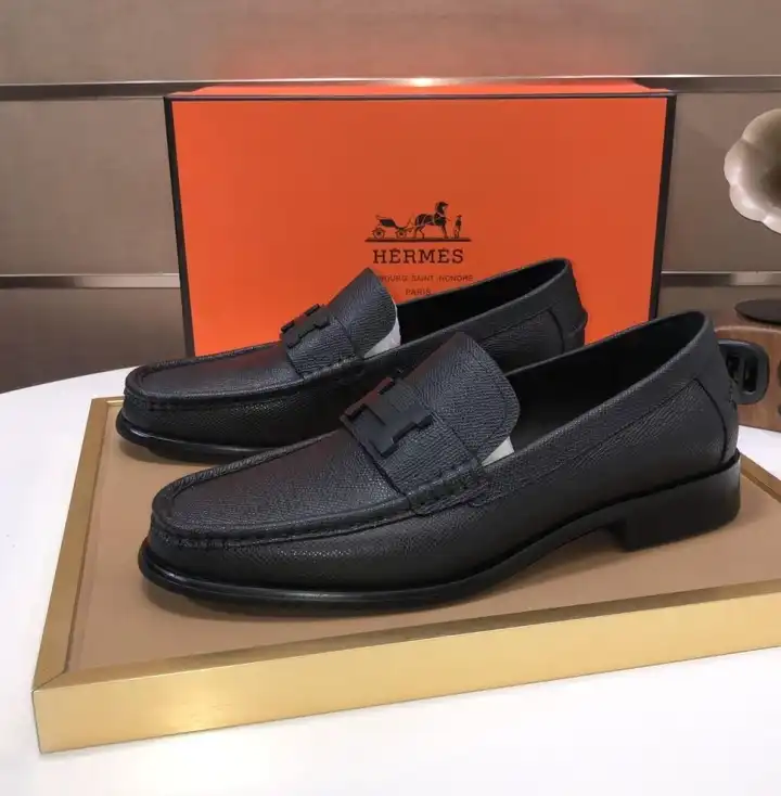 hype Hermes Leather Shoes