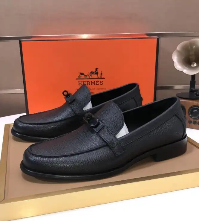 hype Hermes Leather Shoes