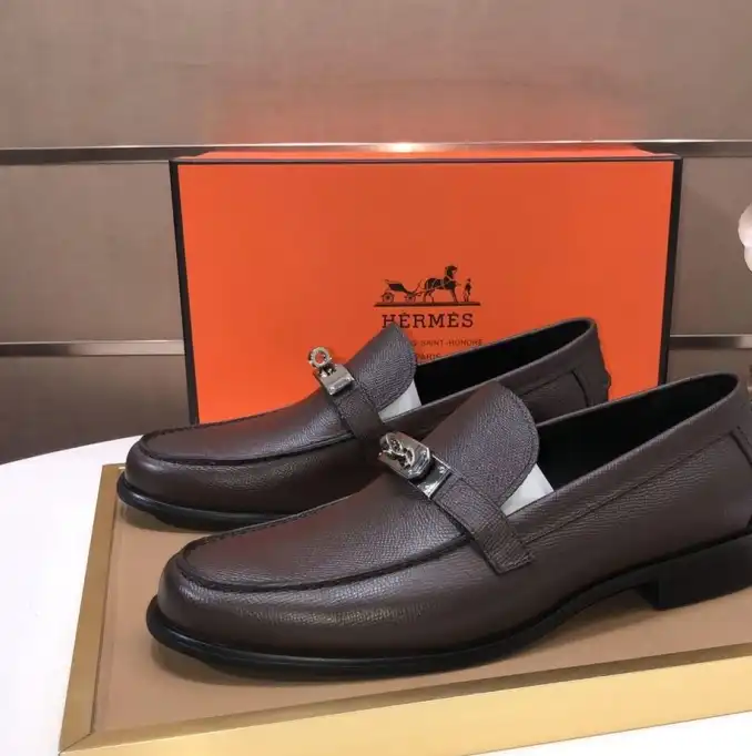 hype Hermes Leather Shoes