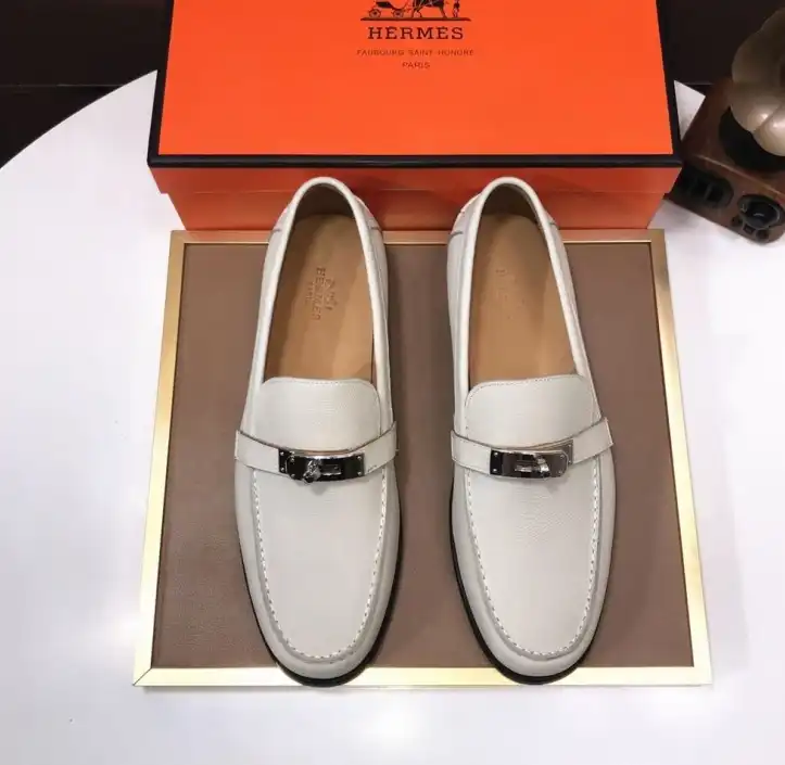 hype Hermes Leather Shoes