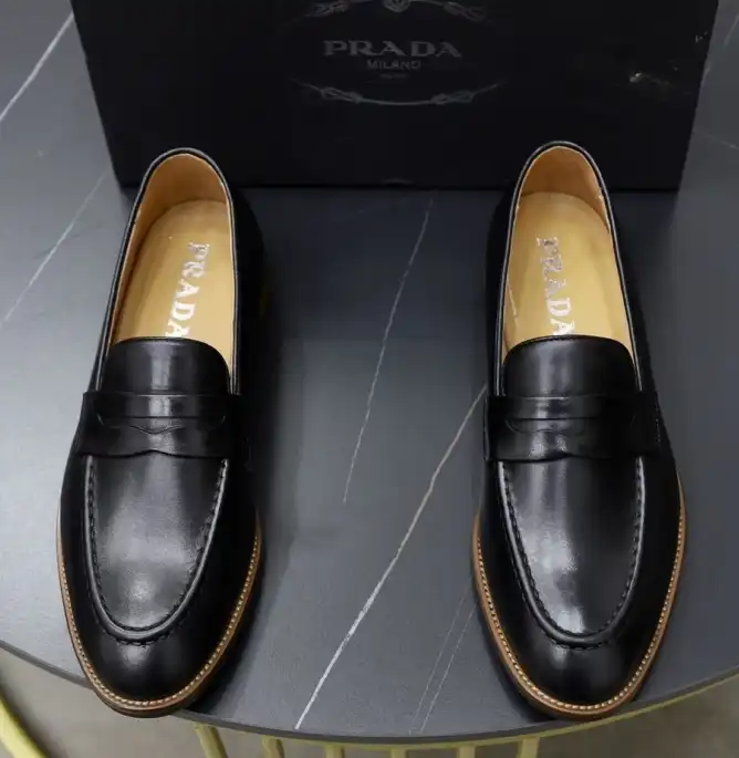 hype Prada Leather Shoes